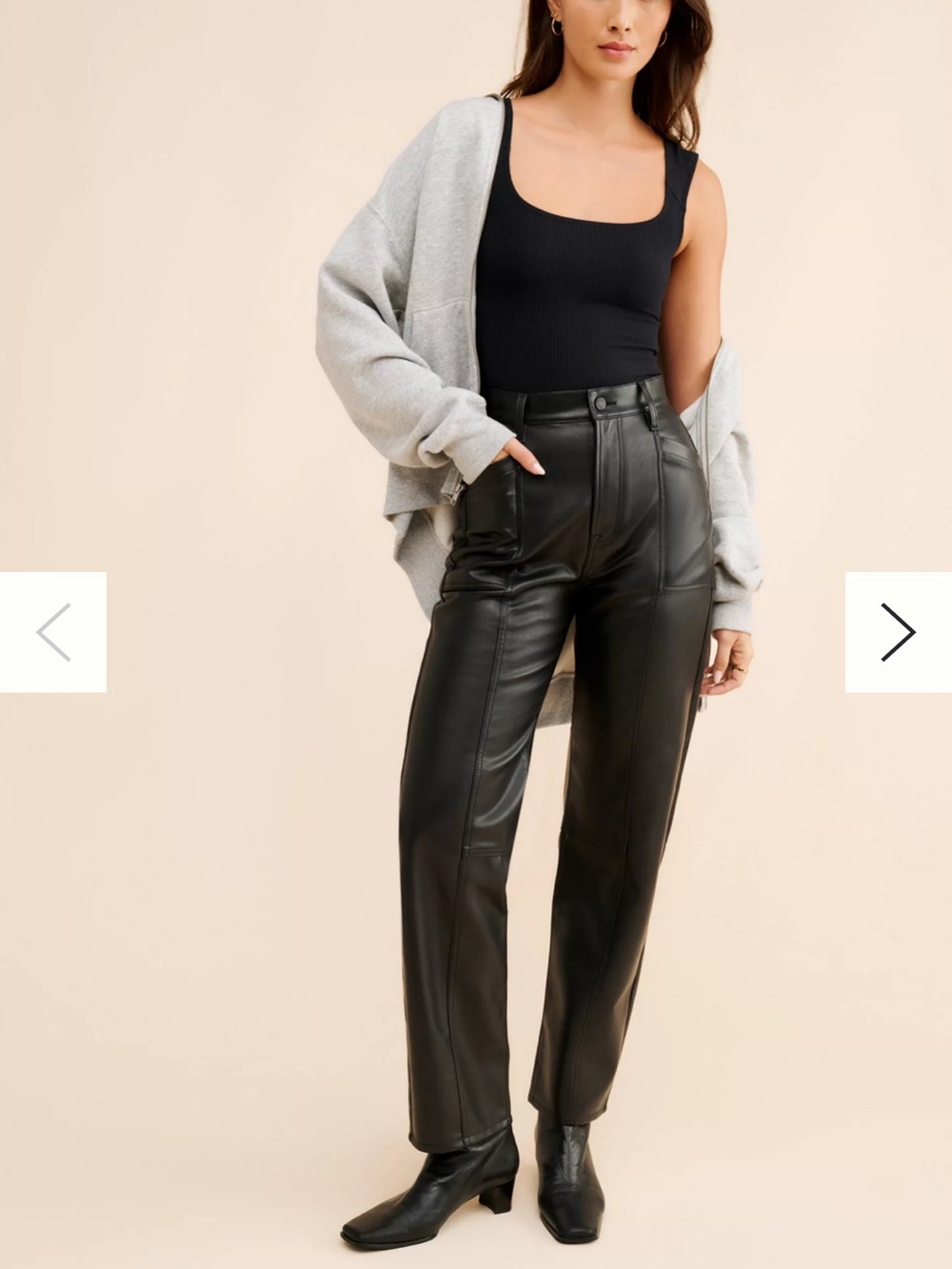 PISTOLA Taylor High Rise Bowed Straight Pants 27